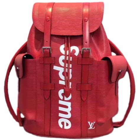 sac supreme lv rouge prix|louis vuitton supreme.